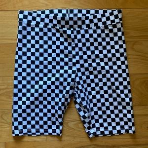 Checkered coton bike short, H&M, size L